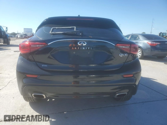 2017 Infiniti QX30 Premium with VIN SJKCH5CP9HA025624, listed as a Copart auction lot 86900434 with Not Provided miles and Salvage Title. Bid and sale history available at DreamBid. Image 6.