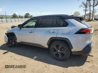 2021 Toyota RAV4 Hybrid XSE with VIN 2T3E6RFVXMW025145, listed as a Copart auction lot 51865655 with 201,591 mi miles and Salvage Title. Bid and sale history available at carsss.com. Image 2.