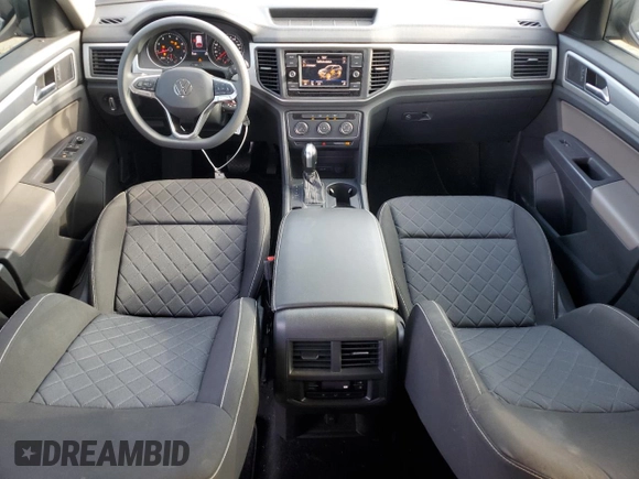 2021 Volkswagen Atlas S with VIN 1V2AP2CA7MC606267, listed as a Copart auction lot 56690154 with 53,381 mi miles and Salvage title. Bid and sale history available at DreamBid. Image 8.