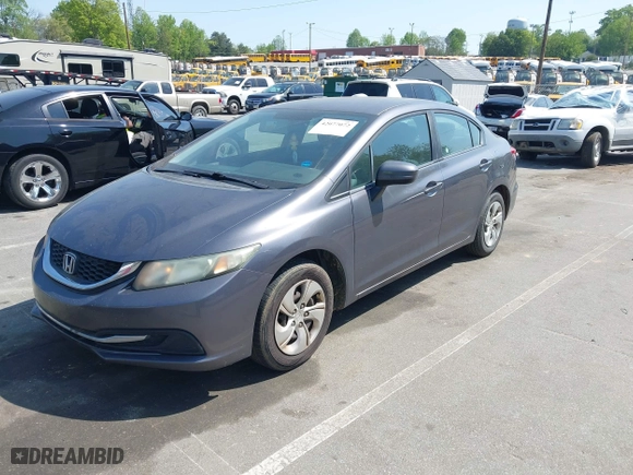 2015 Honda Civic Sedan LX with VIN 19XFB2F50FE095498, listed as a IAAI auction lot 42077072 with 211,682 mi miles. Bid and sale history available at carsss.com. Image 19.