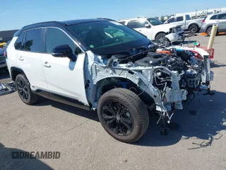 2024 Toyota RAV4 Hybrid XSE with VIN JTME6RFV3RD549984, listed as a IAAI auction lot 41861868 with 8,742 mi miles. Bid and sale history available at carsss.com. Image 1.