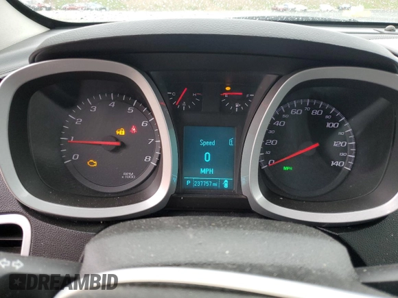 2012 Chevrolet Equinox LTZ z VIN 2GNALFEK7C1278158, wystawiony jako Copart lot #59346035 z przebiegiem 237 757 mil mil oraz Szkoda całkowita • Salvage title. Historia ofert i sprzedaży dostępna na DreamBid. Obrazek 9.