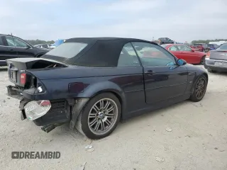 2003 BMW 3 Series M3 with VIN WBSBR93463PK04128, listed as a Copart auction lot 44307215 with 145,463 mi miles and Salvage Title. Bid and sale history available at carsss.com. Image 3.