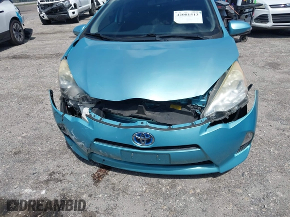 2013 Toyota Prius One with VIN JTDKDTB33D1051613, listed as a IAAI auction lot 42081513 with 97,101 mi miles. Bid and sale history available at carsss.com. Image 6.