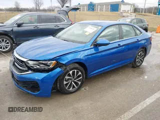 2023 Volkswagen Jetta S with VIN 3VW5M7BU0PM027528, listed as a IAAI auction lot 41526397 with 10,632 mi miles and . Bid and sale history available at DreamBid. Image 17.