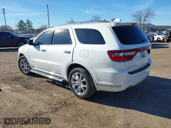 2017 Dodge Durango Citadel with VIN 1C4SDJET1HC757442, listed as a IAAI auction lot 41684583 with 120,788 mi miles and . Bid and sale history available at carsss.com. Image 3.