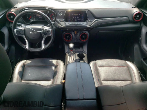 2019 Chevrolet Blazer RS with VIN 3GNKBJRS7KS640321, listed as a Copart auction lot 56576665 with 117,005 mi miles and Salvage title. Bid and sale history available at DreamBid. Image 8.