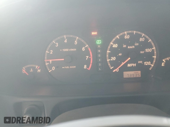 2002 Isuzu Rodeo S with VIN 4S2CK58WX24309147, listed as a Copart auction lot 44266155 with 73,935 mi miles and Salvage Title. Bid and sale history available at DreamBid. Image 9.