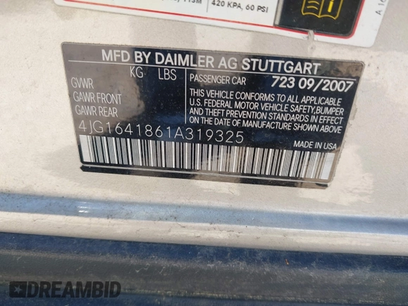 2008 Mercedes-Benz M 350 с VIN 4JGBB86E28A319325, выставлен на аукционе IAAI как лот 42238563 с пробегом 208 732 миль миль и . История ставок и продаж доступна на DreamBid. Изображение 9.