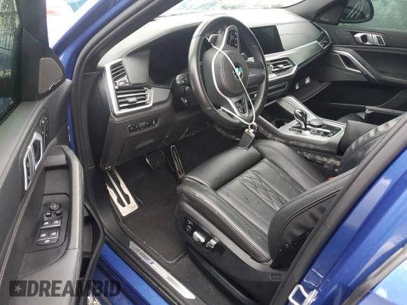 2020 BMW X6 M50i with VIN 5UXCY8C02L9B20285, listed as a Copart auction lot 74127524 with 0 mi miles and Non Repairable. Bid and sale history available at carsss.com. Image 8.