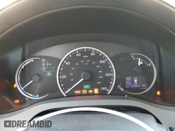 2013 Lexus CT 200h with VIN JTHKD5BH5D2147694, listed as a Copart auction lot 54214975 with 101,550 mi miles and Salvage title. Bid and sale history available at DreamBid. Image 9.