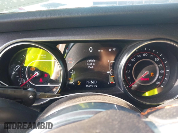 2021 Jeep Gladiator Mojave with VIN 1C6JJTEG8ML592381, listed as a IAAI auction lot 42369581 with 75,295 mi miles and . Bid and sale history available at DreamBid. Image 7.