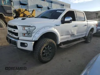 2015 Ford F-150 XLT with VIN 1FTEW1EG3FFB25676, listed as a Copart auction lot 46777815 with 80,803 mi miles and Salvage Title. Bid and sale history available at carsss.com. Image 1.