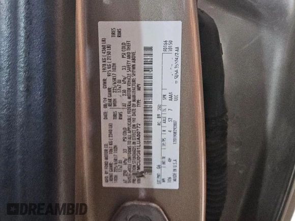 2020 Ford Escape SE z VIN 1FMCU0G61LUA00772, wystawiony jako Copart lot #65851325 z przebiegiem 126 308 mil mil oraz Czysty tytuł • Clean title. Historia ofert i sprzedaży dostępna na DreamBid. Obrazek 12.