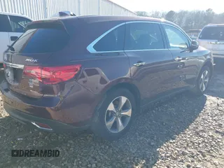 2016 Acura MDX with VIN 5FRYD4H25GB043943, listed as a IAAI auction lot 41731449 with 149,648 mi miles. Bid and sale history available at carsss.com. Image 4.