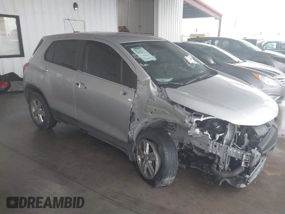 2022 Chevrolet Trax LS with VIN KL7CJKSM9NB543040, listed as a IAAI auction lot 41461219 with 38,157 mi miles and . Bid and sale history available at DreamBid. Image 1.