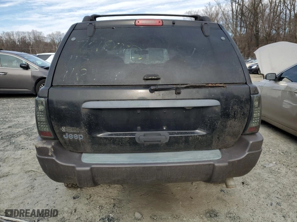 2002 Jeep Grand Cherokee Laredo with VIN 1J4GW48N72C207629, listed as a Copart auction lot 44363005 with 0 mi miles and Salvage Title. Bid and sale history available at carsss.com. Image 6.