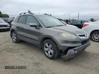2007 Acura RDX Technology with VIN 5J8TB18507A001104, listed as a Copart auction lot 53755225 with 124,790 mi miles and Salvage Title. Bid and sale history available at carsss.com. Image 4.