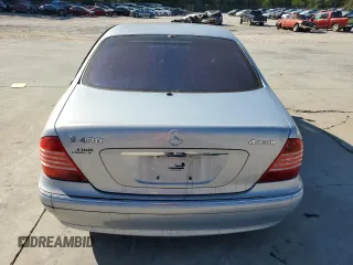 2004 Mercedes-Benz S-Class 4.3L with VIN WDBNG83J24A424430, listed as a Copart auction lot 76927414 with 221,560 mi miles and Salvage Title. Bid and sale history available at carsss.com. Image 6.