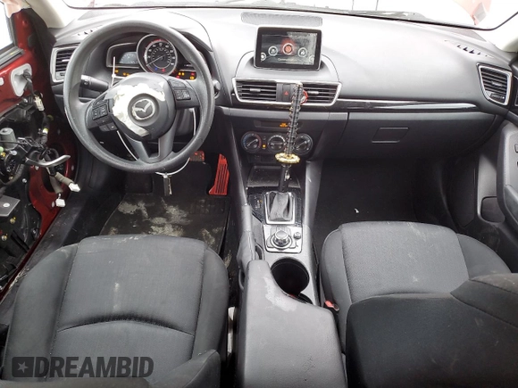 2016 Mazda 3 i Sport with VIN 3MZBM1J73GM304670, listed as a Copart auction lot 47092495 with 113,251 mi miles and Salvage Title. Bid and sale history available at DreamBid. Image 8.