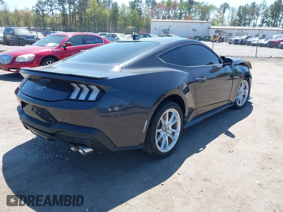 2024 Ford Mustang GT with VIN 1FA6P8CF7R5416671, listed as a IAAI auction lot 41961232 with 8,805 mi miles. Bid and sale history available at carsss.com. Image 4.