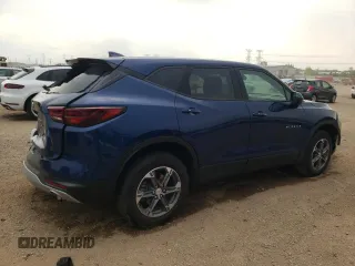 2023 Chevrolet Blazer LT with VIN 3GNKBHR4XPS101368, listed as a Copart auction lot 58520625 with 22,155 mi miles and Salvage title. Bid and sale history available at DreamBid. Image 3.