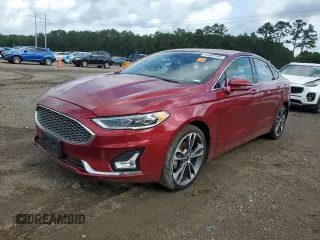 2019 Ford Fusion Titanium with VIN 3FA6P0D99KR206523, listed as a Copart auction lot 61007545 with 87,715 mi miles and Clean title. Bid and sale history available at DreamBid. Image 1.