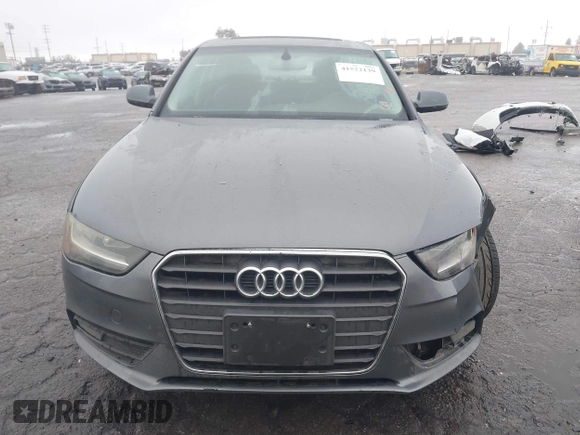 2013 Audi A4 Premium with VIN WAUAFAFL3DA111892, listed as a IAAI auction lot 41522139 with 85,454 mi miles. Bid and sale history available at carsss.com. Image 12.