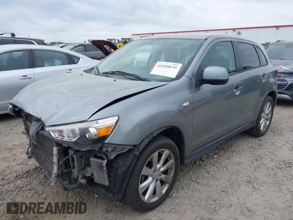 2015 Mitsubishi Outlander Sport ES with VIN 4A4AP3AU5FE062047, listed as a IAAI auction lot 41920635 with 107,880 mi miles. Bid and sale history available at carsss.com. Image 2.