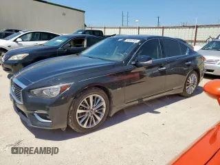2018 Infiniti Q50 Luxe с VIN JN1EV7AP9JM352518, выставлен на аукционе Copart как лот 52697545 с пробегом 66 596 миль миль и Чистый • Clean title. История ставок и продаж доступна на DreamBid. Изображение 1.