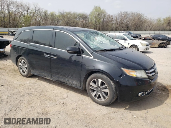 2014 Honda Odyssey Touring with VIN 5FNRL5H96EB088401, listed as a Copart auction lot 51332365 with 167,710 mi miles and Salvage Title. Bid and sale history available at carsss.com. Image 4.