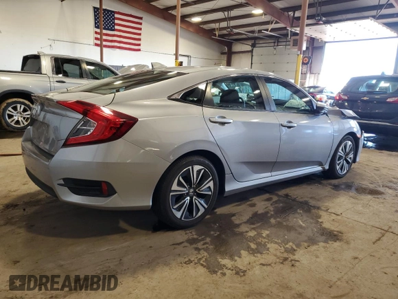 2017 Honda Civic Sedan EX-T with VIN 19XFC1F34HE203114, listed as a Copart auction lot 51485085 with 58,383 mi miles and Salvage Title. Bid and sale history available at carsss.com. Image 3.