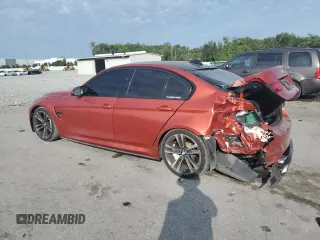 2016 BMW M3 with VIN WBS8M9C52GP967030, listed as a Copart auction lot 57950385 with 77,885 mi miles and Salvage title. Bid and sale history available at DreamBid. Image 2.