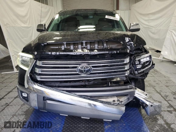2018 Toyota Tundra SR5 with VIN 5TFAW5F16JX748325, listed as a Copart auction lot 58472055 with 140,830 mi miles and Salvage title. Bid and sale history available at DreamBid. Image 5.