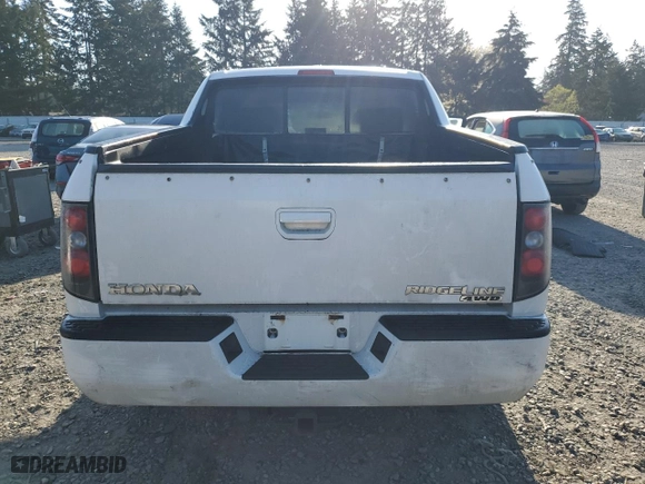2008 Honda Ridgeline RTL with VIN 2HJYK16528H532472, listed as a Copart auction lot 53685845 with 218,859 mi miles and Salvage Title. Bid and sale history available at carsss.com. Image 6.