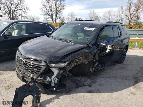 2022 Chevrolet Traverse RS with VIN 1GNEVJKWXNJ128981, listed as a Copart auction lot 48280223 with 31,108 mi miles. Bid and sale history available at carsss.com. Image 1.