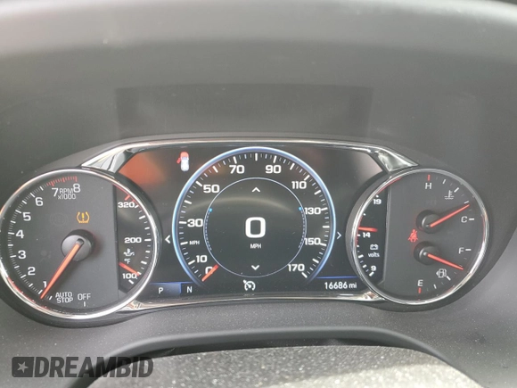 2023 GMC Acadia SLT with VIN 1GKKNULS0PZ264635, listed as a Copart auction lot 50152745 with 16,686 mi miles and Salvage Title. Bid and sale history available at DreamBid. Image 9.