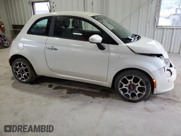 2012 FIAT 500 Pop with VIN 3C3CFFAR5CT349002, listed as a Copart auction lot 53373255 with 110,337 mi miles and Salvage title. Bid and sale history available at DreamBid. Image 4.