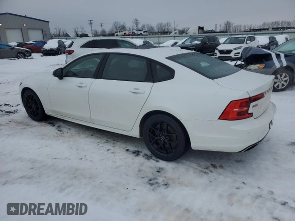 2020 Volvo S90 R-Design with VIN LVYA22MT2LP173215, listed as a Copart auction lot 46662405 with 54,491 mi miles and Salvage Title. Bid and sale history available at carsss.com. Image 2.