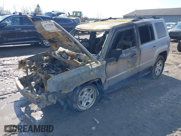 2016 Jeep Patriot Sport with VIN 1C4NJRBB6GD691544, listed as a IAAI auction lot 41779250 with Not Provided miles and . Bid and sale history available at carsss.com. Image 2.