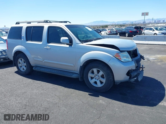 2008 Nissan Pathfinder S with VIN 5N1AR18U48C637311, listed as a IAAI auction lot 41836715 with 167,590 mi miles. Bid and sale history available at carsss.com. Image 1.