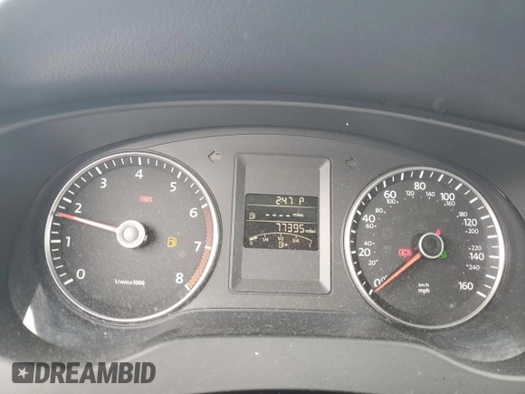 2013 Volkswagen Jetta SE with VIN 3VWDP7AJ4DM425976, listed as a Copart auction lot 58095525 with 77,395 mi miles and Salvage title. Bid and sale history available at DreamBid. Image 9.