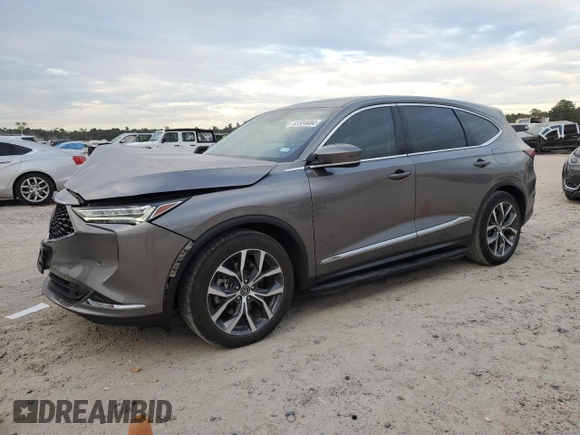 2023 Acura MDX w/Technology Package with VIN 5J8YD9H4XPL004490, listed as a Copart auction lot 83584684 with 25,283 mi miles and Salvage Title. Bid and sale history available at carsss.com. Image 1.