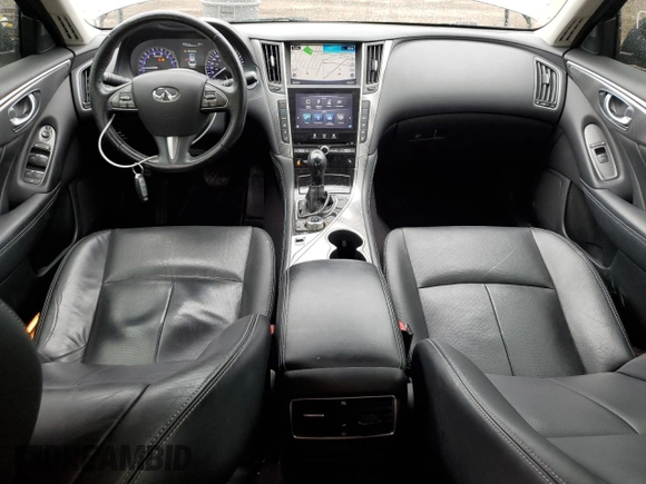 2015 Infiniti Q50 Premium with VIN JN1BV7AR1FM399537, listed as a Copart auction lot 58792395 with 179,391 mi miles and Salvage title. Bid and sale history available at DreamBid. Image 8.