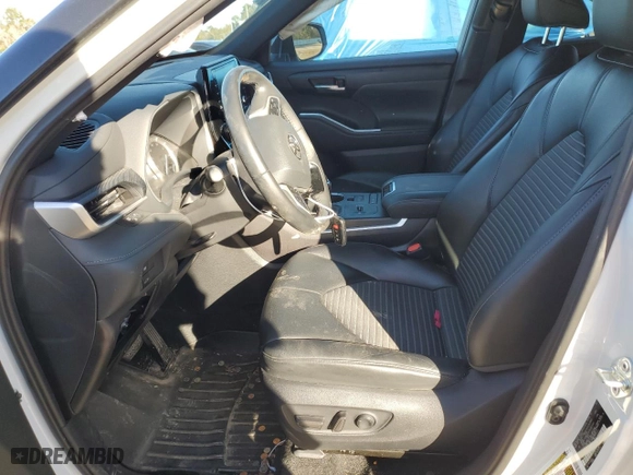 2022 Toyota Highlander XSE with VIN 5TDLZRAHXNS092248, listed as a Copart auction lot 87091784 with 58,124 mi miles and Salvage Title. Bid and sale history available at carsss.com. Image 7.