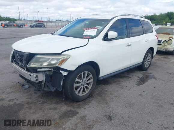 2016 Nissan Pathfinder S with VIN 5N1AR2MN5GC613411, listed as a IAAI auction lot 41930651 with 277,992 mi miles and . Bid and sale history available at DreamBid. Image 2.