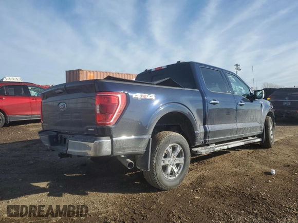 2023 Ford F-150 XL with VIN 1FTEW1EP6PFB72153, listed as a Copart auction lot 42869255 with 13,039 mi miles and Salvage Title. Bid and sale history available at carsss.com. Image 3.