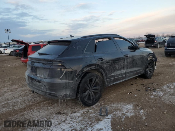 2019 Audi Q8 Premium z VIN WA1AVAF14KD021421, wystawiony jako Copart lot #88625195 z przebiegiem Nie podano mil oraz Szkoda całkowita • Salvage title. Historia ofert i sprzedaży dostępna na DreamBid. Obrazek 3.