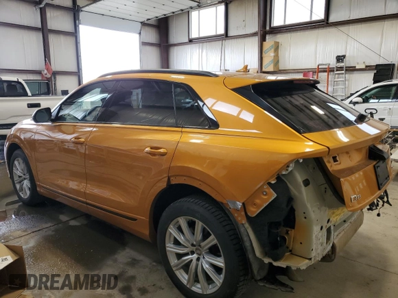 2019 Audi Q8 Prestige with VIN WA1FVAF12KD026669, listed as a Copart auction lot 59744465 with 174,540 mi miles and Salvage title. Bid and sale history available at DreamBid. Image 2.