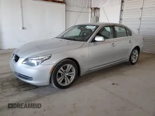 2009 BMW 5 Series 528i with VIN WBANU53569C119324, listed as a Copart auction lot 50292185 with 61,506 mi miles and Salvage Title. Bid and sale history available at carsss.com. Image 1.
